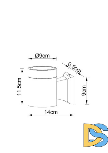 Уличный настенный светильник Arte Lamp Piautos A1913AL-1BK
