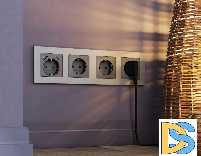 Рамка пятиместная Ambrella Volt Techno AF220505