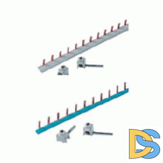 Разводка шинная нулевая ABB BS9 1/12NA для дифавтоматов DSH941r, 12 модулей, 1P, синий