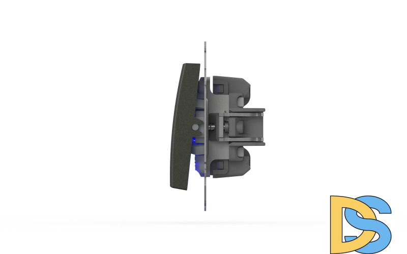 Выключатель двухклавишный с подсветкой ELBI Zena Vega 609-011100-203