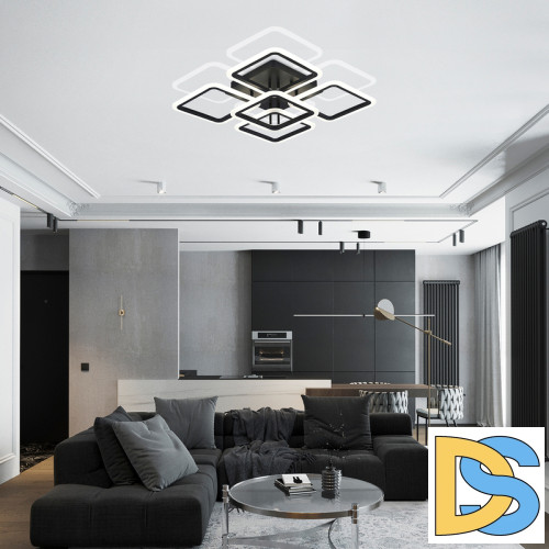 Потолочная люстра Natali Kovaltseva Spektr HIGH-TECH LED LAMPS 82022 BLACK