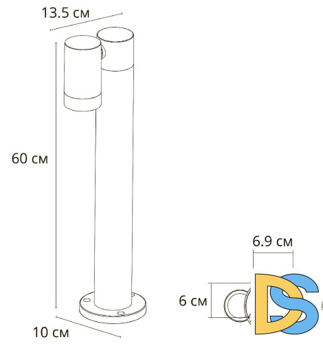 Ландшафтный светильник Arte Lamp Mistero A3302PA-1BK
