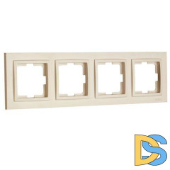 Рамка на 4 поста Mono Electric Despina крем 102-170000-163