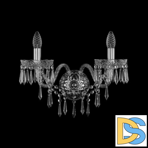 Бра Bohemia Ivele Crystal 1403B/2/195/XL Ni