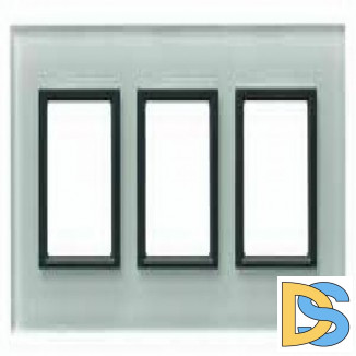 Рамка 3-ая (тройная), Стекло Матовое, серия UNICA TOP/CLASS, Schneider Electric