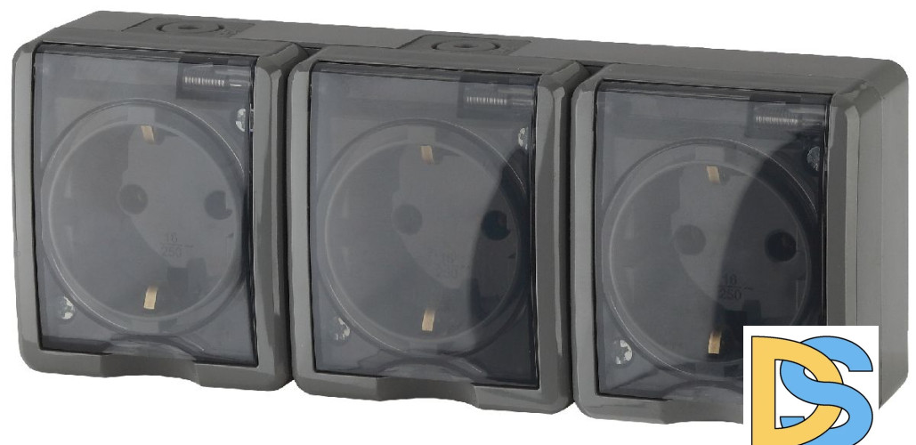 Розетка 3х2P+E Эра 11-2405-03 Б0020721