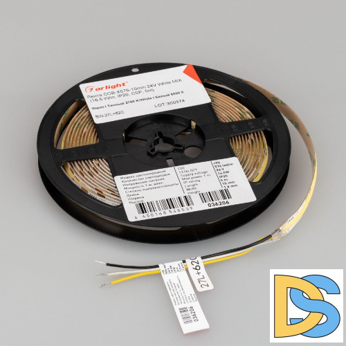 Светодиодная лента Arlight COB-X576-10mm 24V White-MIX 16.5 W/m, IP20, CSP, 5m 036206