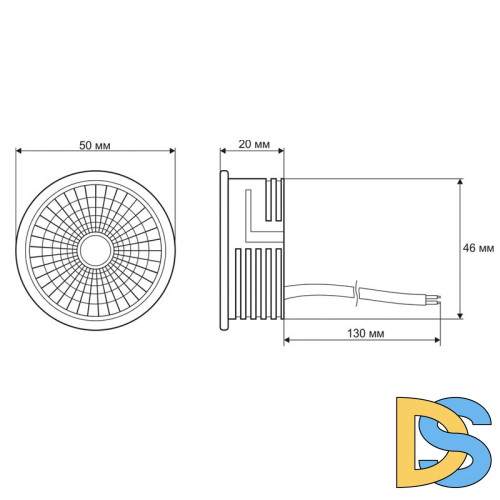 Светодиодный модуль Denkirs DK3000-7W-BK