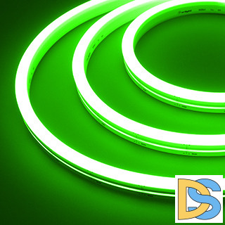 Лента герметичная Arlight MOONLIGHT-SIDE-A140-12x17mm 24V Green (8 W/m, IP67, 2835, 5m, wire x1) 038800