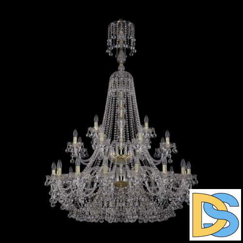 Подвесная люстра Bohemia Ivele Crystal 1409/16+8+4/400/XL-164/2d G