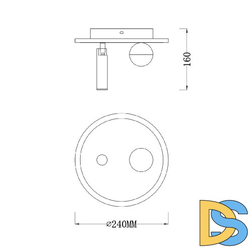 Потолочный светильник Escada 20022SMA/01LED SWH