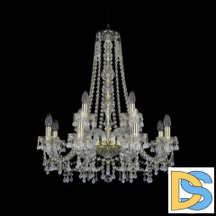 Подвесная люстра Bohemia Ivele Crystal 1410/8+4/240/h-74 G V0300