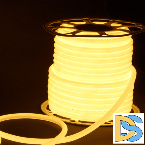 Светодиодный гибкий неон Elektrostandard 220V 9,6W 144Led 2835 IP67 круглый теплый белый, 50 м 4690389167485