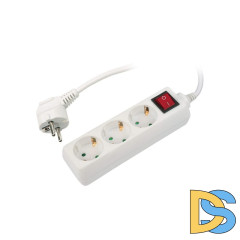 Удлинитель (02915) Uniel 2гн х 3м с/з + выкл Стандарт S-GCD2-3B