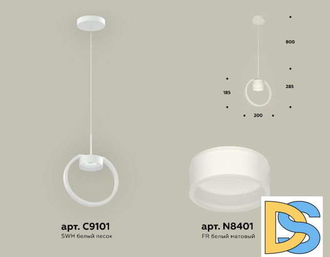 Подвесной светильник Ambrella Light Traditional (C9101, N8401) XB9101154