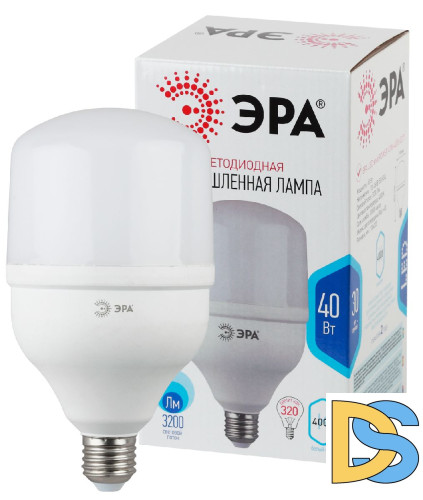 Лампа светодиодная Эра E27 40W 4000K LED POWER T120-40W-4000-E27 Б0027005
