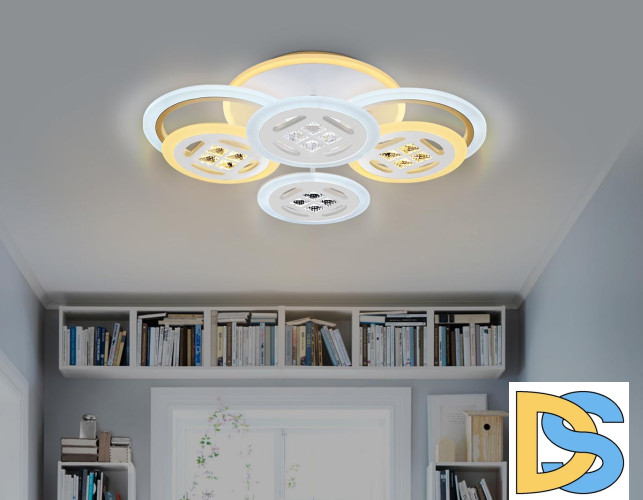 Потолочная светодиодная люстра Ambrella Light Acrylica Ice FA2951