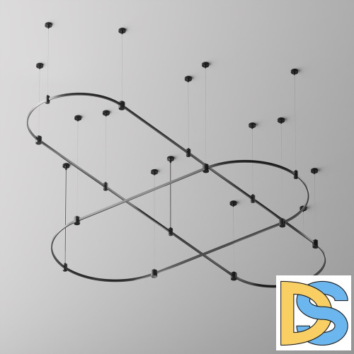 Шинопровод магнитный полукруг Maytoni Flarity TRX154-SR-D650-B