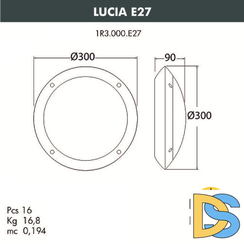 Уличный настенный светильник Fumagalli Lucia 1R3.000.000.AYE27GN1