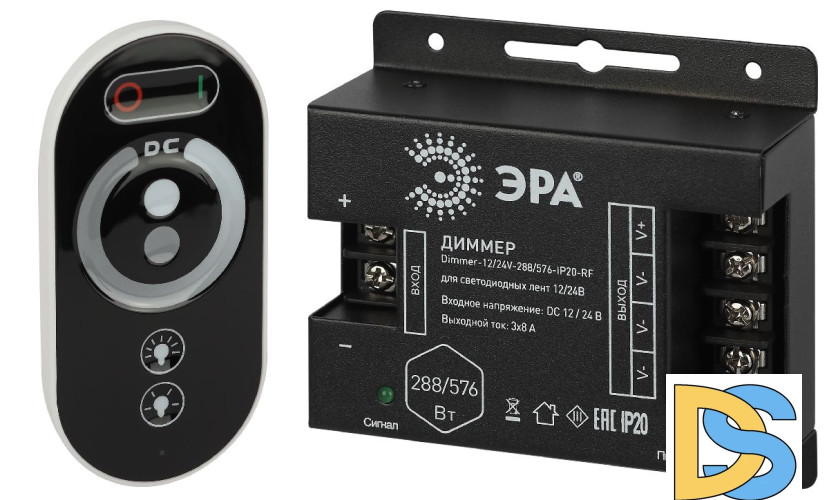 Диммер Эра Dimmer-12/24V-288/576-IP20-RF Б0061115