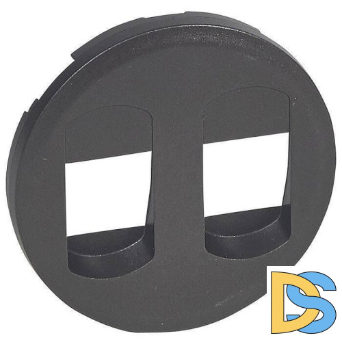 Лицевая панель Legrand Celiane розетки акустической двойной графит 067814