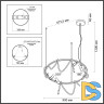 Подвесная люстра Odeon Light Corda 4397/55L
