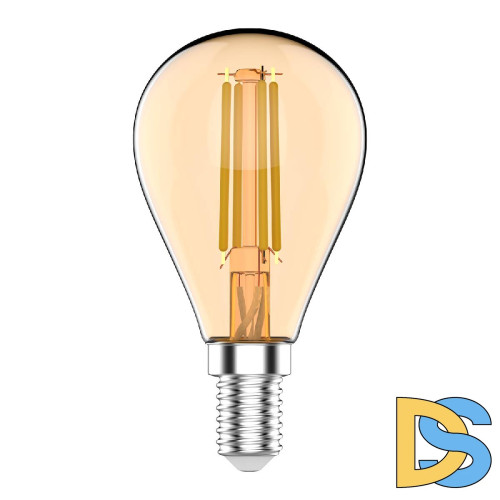 Светодиодная филаментная лампа Gauss Basic Filament E14 3,8W 2400K 1057154