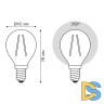 Светодиодная филаментная лампа Gauss Basic Filament E14 3,8W 2400K 1057154