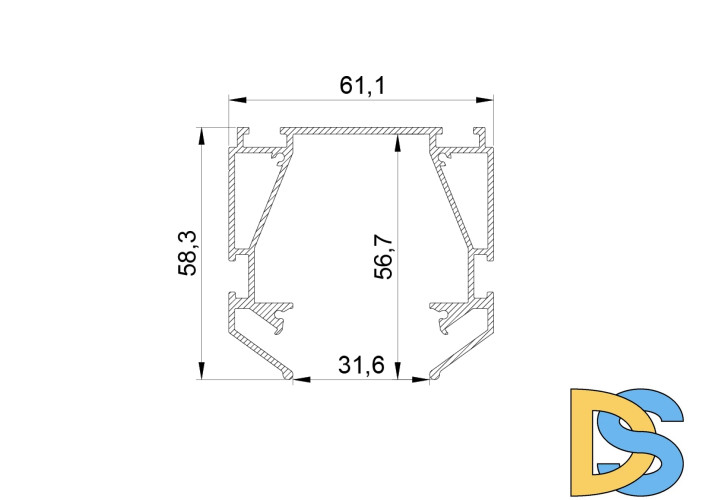 Профиль для натяжного потолка Lightstar Teta 505420