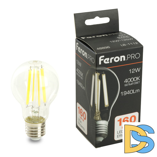 Светодиодная лампа Feron LB-1112 E27 12W 4000K 48896
