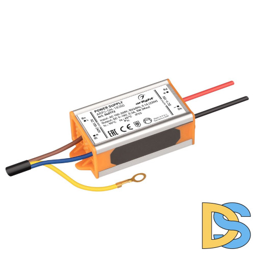 Блок питания Arlight ARPJ-SN-18300 (5W, 9-18V, 300mA, IP65) 040792
