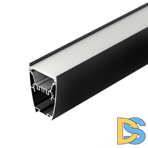 Алюминиевый профиль Arlight LINE-5075-U-HONEYCOMB-2000 BLACK 044885