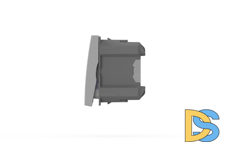 Выключатель двухклавишный с подсветкой ELBI Moda Vox 611-040232-203