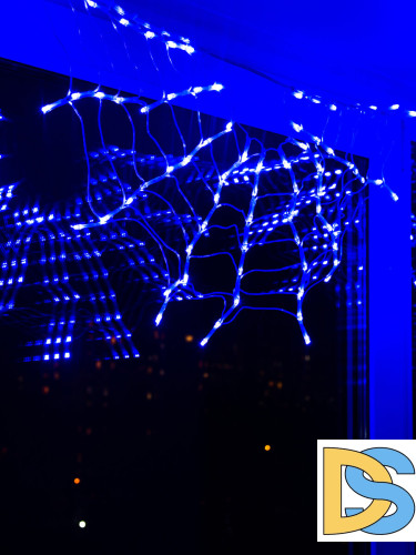 Светодиодная гирлянда (UL-00001409) Uniel занавес Радуга-1 220V синий ULD-E3104-288/DTK BLUE IP20 RAINBOW-1