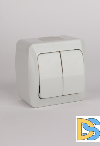 Выключатель двухклавишный ELBI Eva 554-011500-202