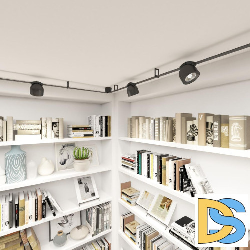 Трековый однофазный светильник Denkirs Belty Spot DK5541-BK