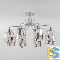 Потолочная люстра Eurosvet Scoppio 10101/8 хром/прозрачный хрусталь Strotskis