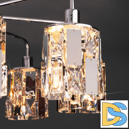 Потолочная люстра Eurosvet Scoppio 10101/8 хром/прозрачный хрусталь Strotskis