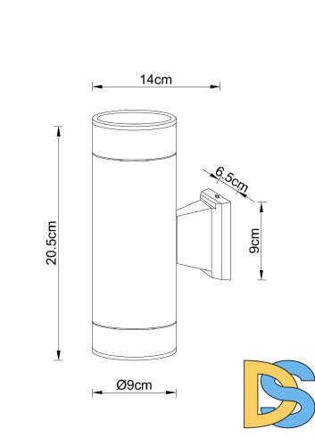 Уличный настенный светильник Arte Lamp Piautos A1913AL-2BK