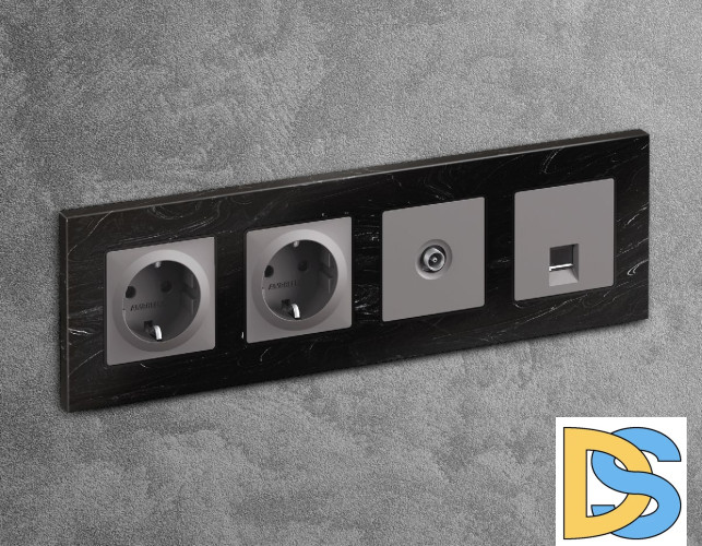 Лицевая панель для TV розетки Ambrella Volt Alfa AP5130