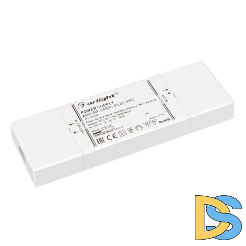 Блок питания Arlight ARV-SP-24036-Flat-PFC (24V, 1.5A, 36W) 033260