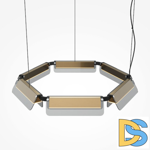 Подвесная люстра Maytoni Flat MOD296PL-L40BS3K