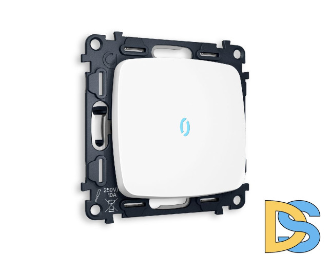 Комплект механизма 1-кл проходного выключателя с подсветкой Ambrella Volt Omega MO122040