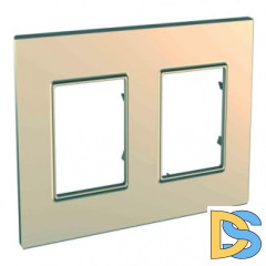 Рамка 2-ая (двойная), Медь (пластик), серия Unica, Schneider Electric