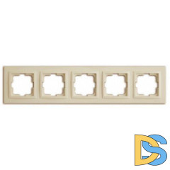 Рамка на 5 постов Mono Electric Despina крем 102-170000-164