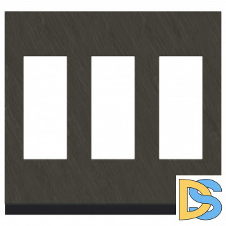 Рамка 3-ая (тройная), Камень/Антрацит, серия Unica Pure, Schneider Electric