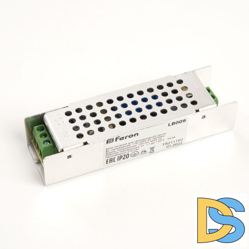 Блок питания для светодиодной ленты Feron LB009 12V 36W IP20 3A 176-264В 48007