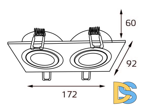 Встраиваемый светильник Italline M02-026021 white