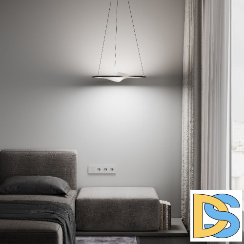 Подвесная люстра Eurosvet Occhio 40027/1 LED серый a069309