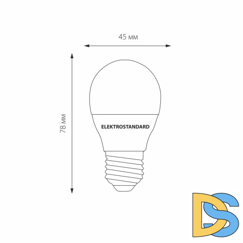 Лампа светодиодная Elektrostandard E27 7W 3300K груша матовая 4690389055256